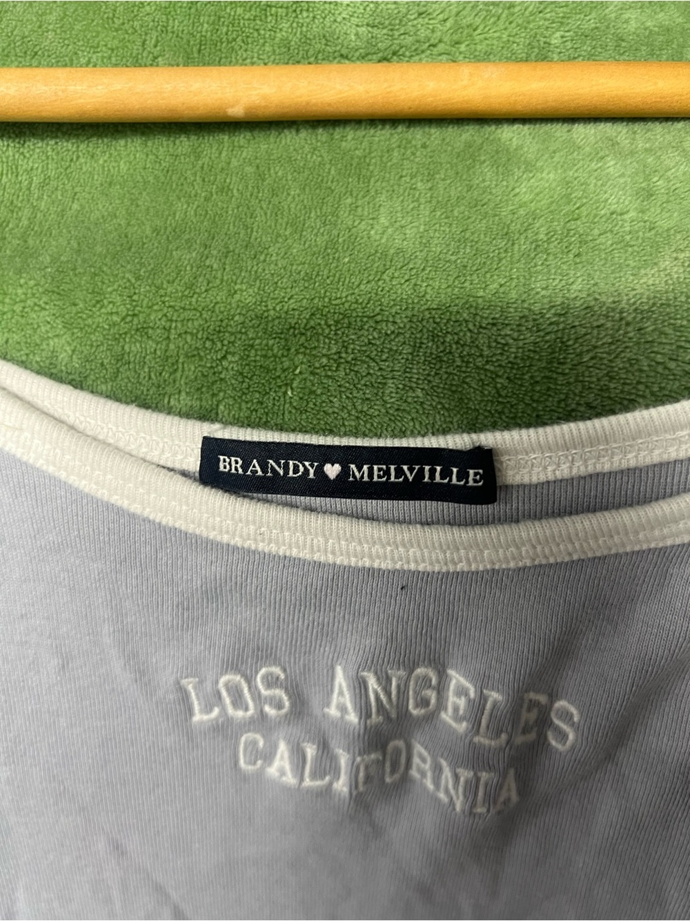 Brandy Melville Lavender Camisole with Cream Trim - Picture 2 of 3